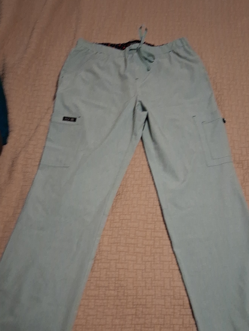 koi Light Blue LADIES Cargo Scrub Pants